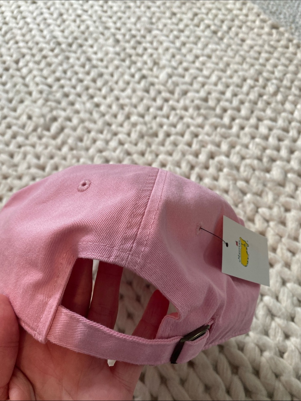 Masters Pink Hat with Yellow & Green Logo - Picture 3 of 5